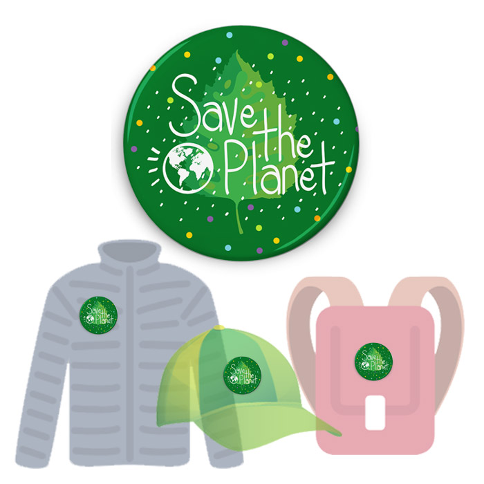 Insignă de colecţie - Save the Planet (colecţia There is No Planet B)