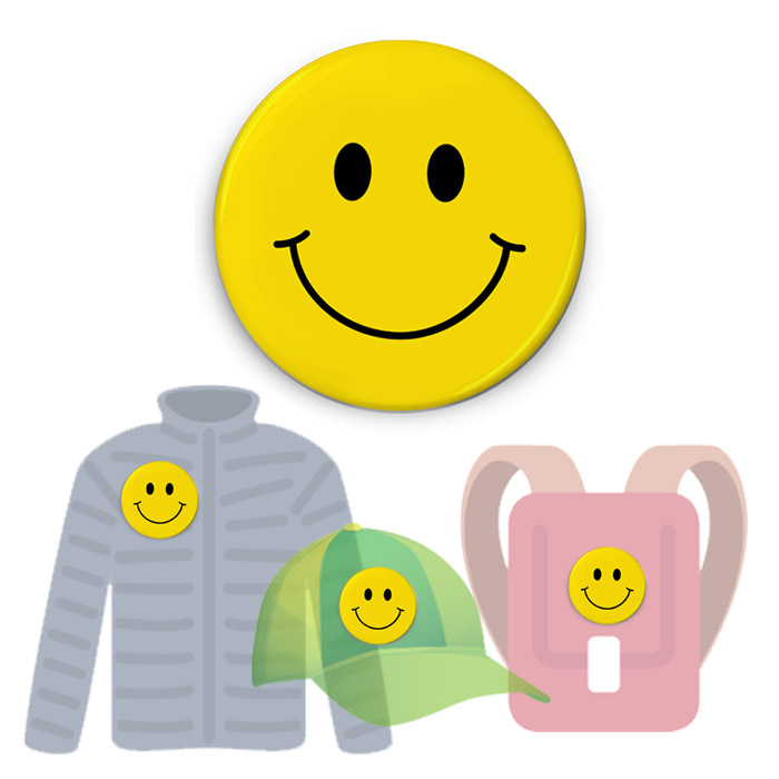 Insignă de colecţie - Big Smiley (accesoriu colecţia Mindfulness)