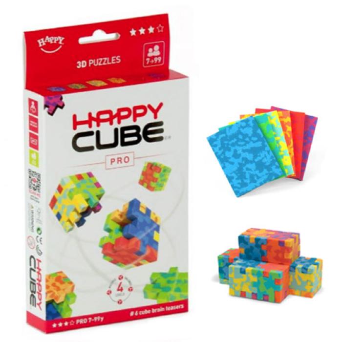 Happy Cube PRO - set 6 puzzle-cuburi lavabile (7-99 ani) + app