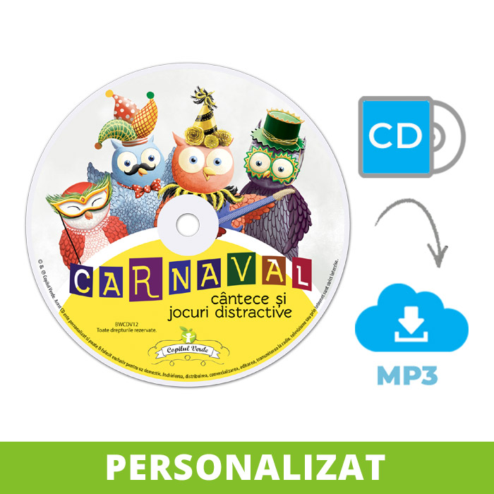 Conversie CD — mp3 Carnaval (cântece şi jocuri)