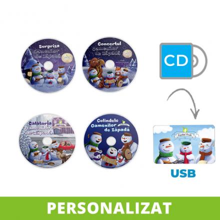 Conversie CD - USB MP3 Seria Oamenii de Zăpadă, personalizată (4 vol.)