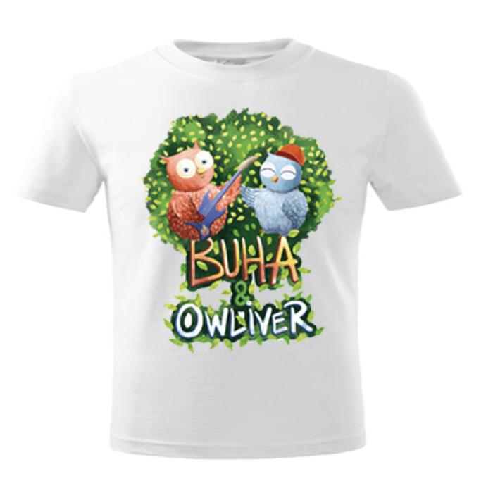 Tricou pentru copii - Buha & Owliver (bumbac 100%), unisex, 8 ani